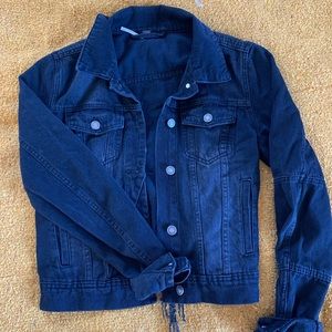 Free People black denim Jacket